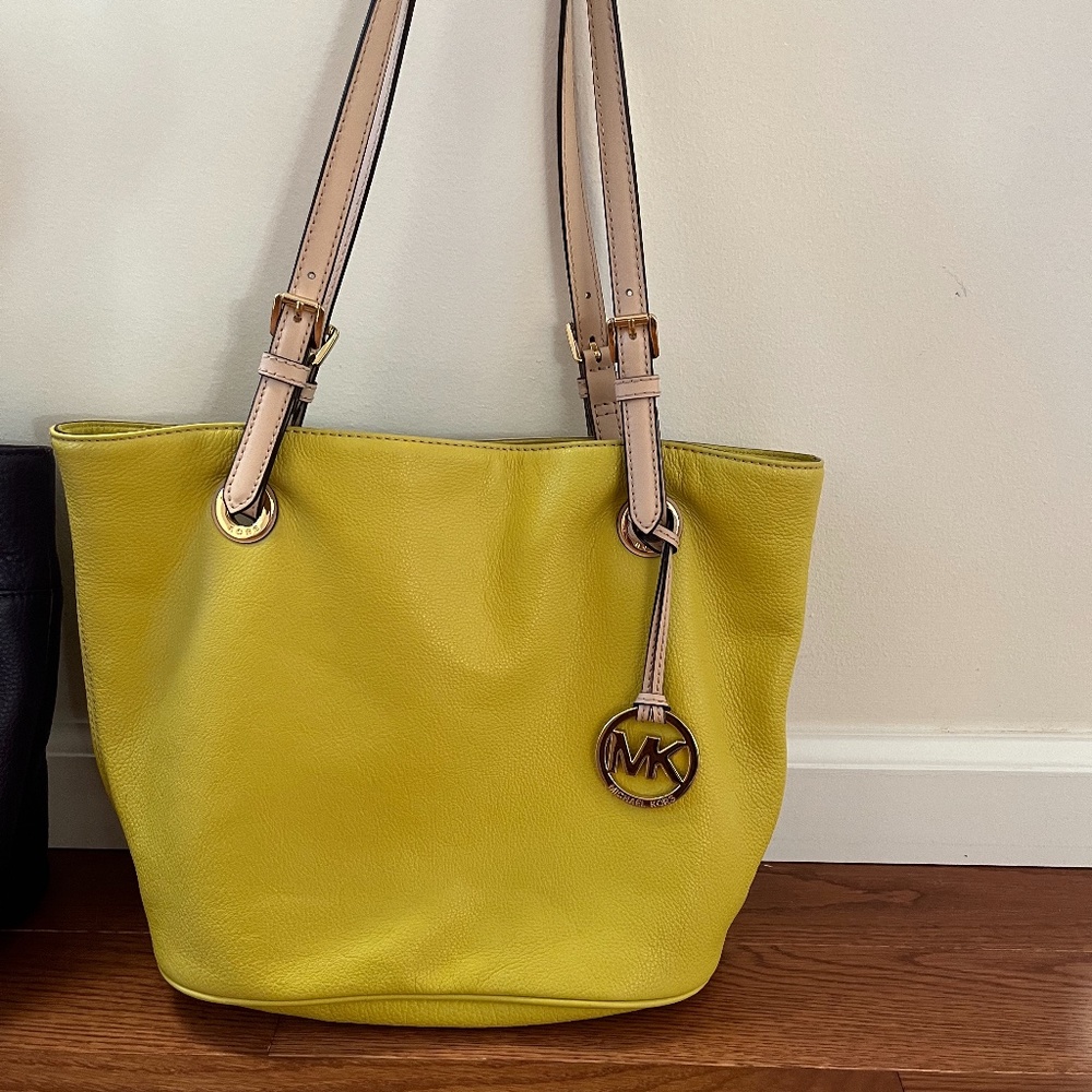 Lime green/yellow Michael Kors Purse